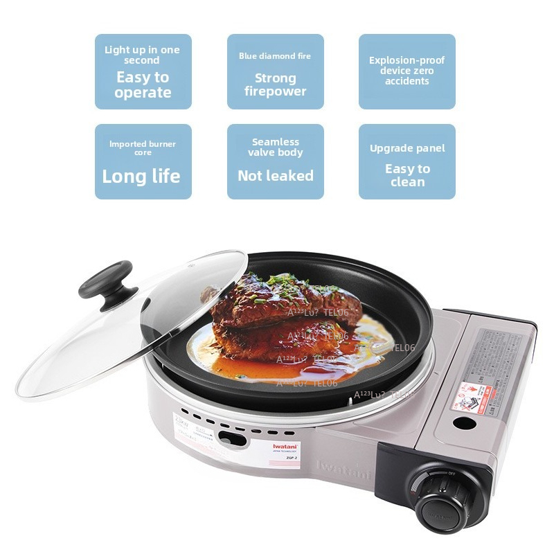 Portable Windproof Gas Stove B - Home Cooking Gas ulasan dan harga