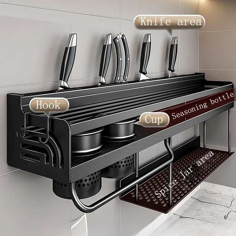 60/70/80cm Kitchen Shelf Wall  - Home Cooking Recipes ulasan dan harga