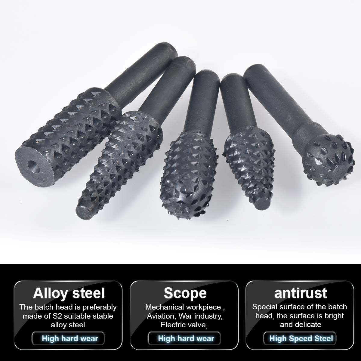 5PCS Drill Bit Set 1/4'' 6mm S - Wok Carbon Steel ulasan dan harga