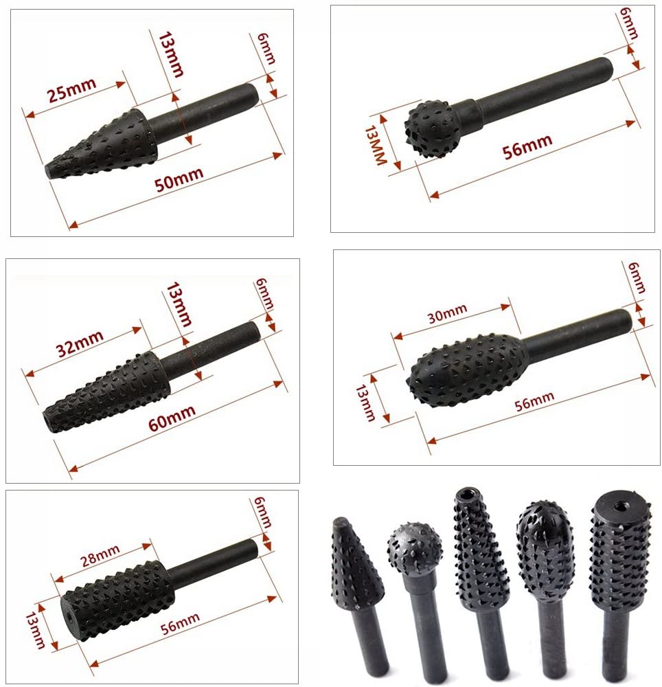 5PCS Drill Bit Set 1/4'' 6mm S - Wok Carbon Steel ulasan dan harga