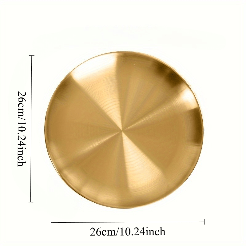 2pcs, Golden Pizza Plates, Sta - Home Cooking Recipes ulasan dan harga