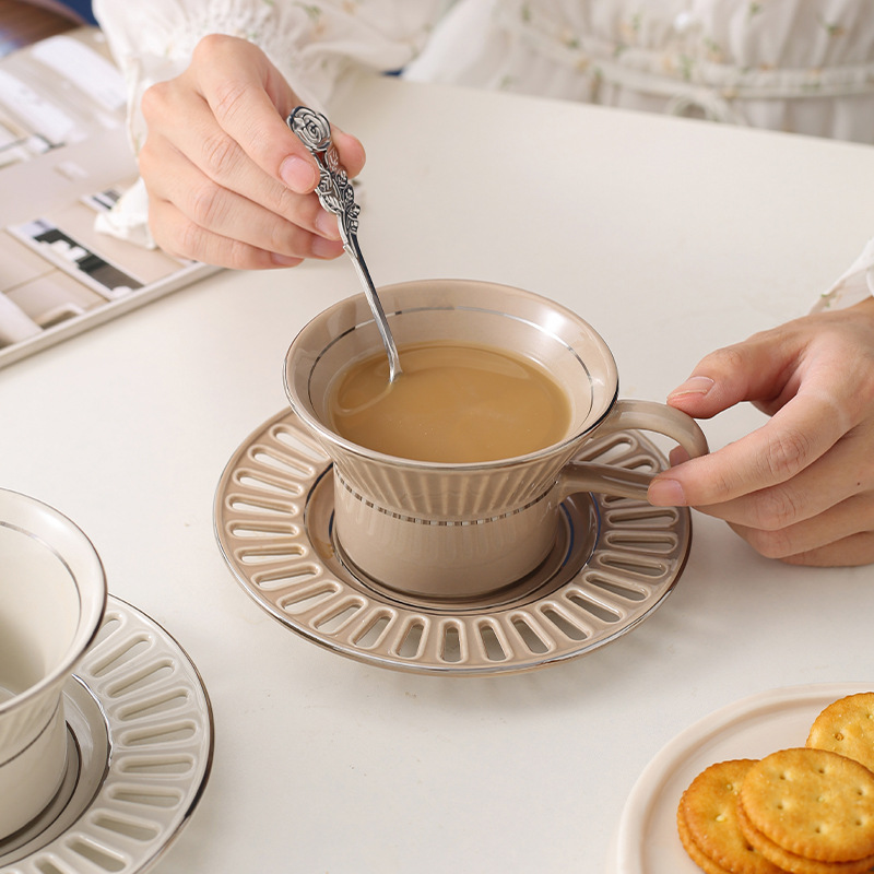 Luxury Ceramic Coffee Cup Dish - Home Cooking Recipes ulasan dan harga